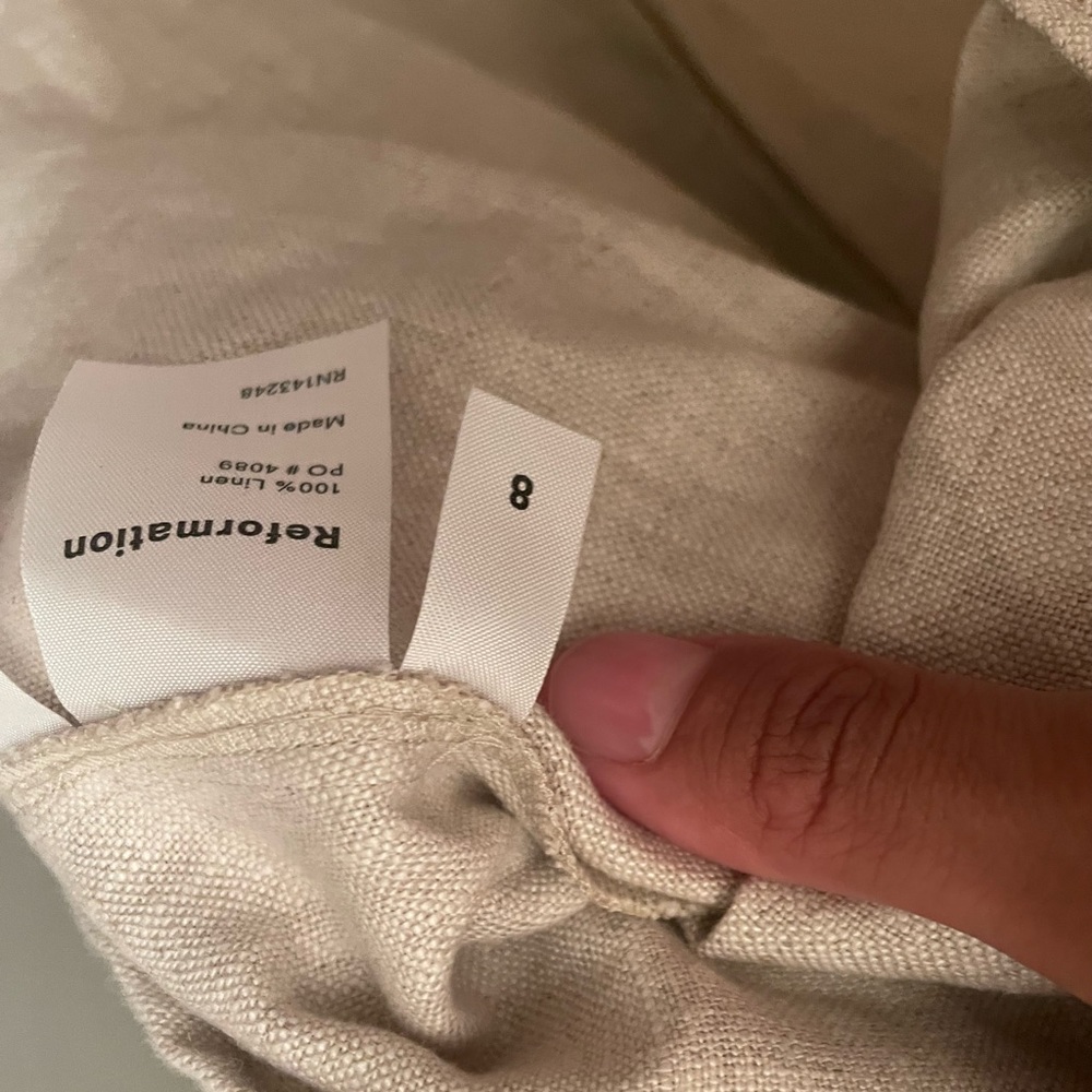 REFORMATION LINEN MINI - Picture 3 of 4